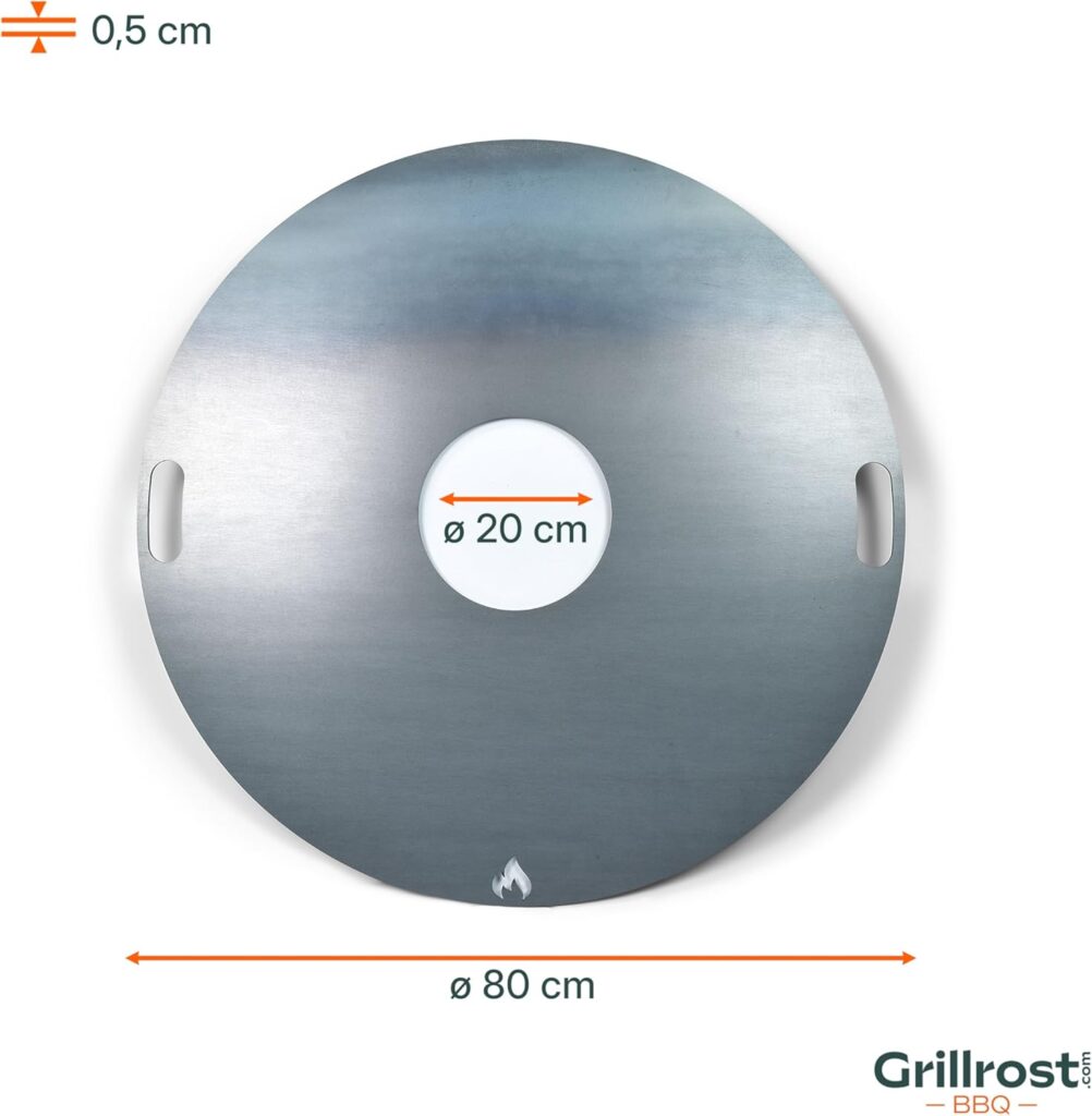 plaque de cuisson 80 pour brasero ou cuve de 200 L