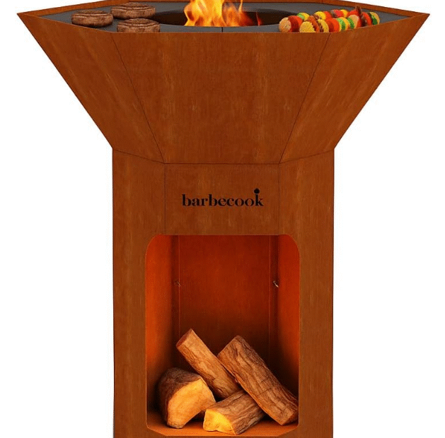 brasero exterieur barbecook acier corten