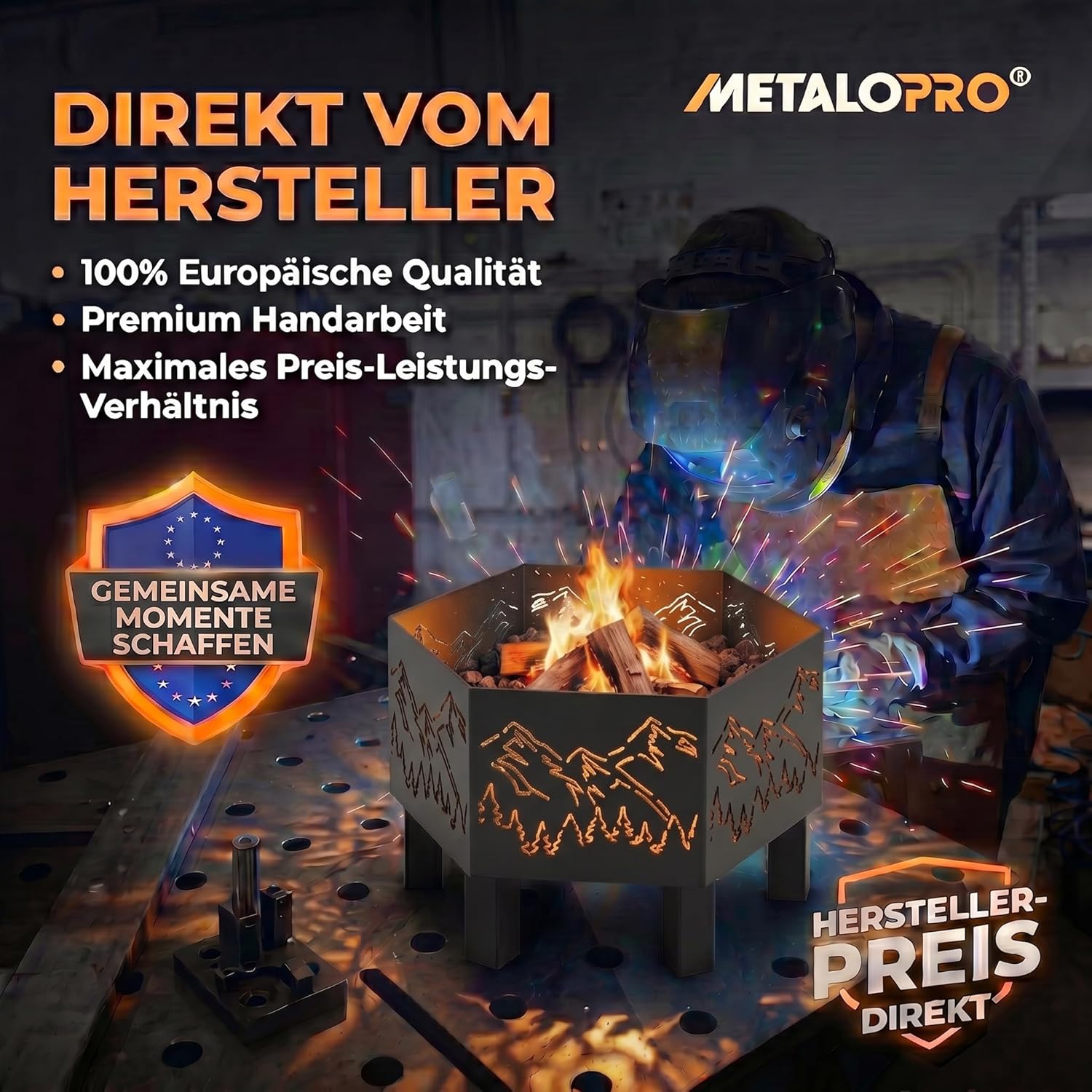Avis Hexa Gipfel Hexagonal — brasero extérieur