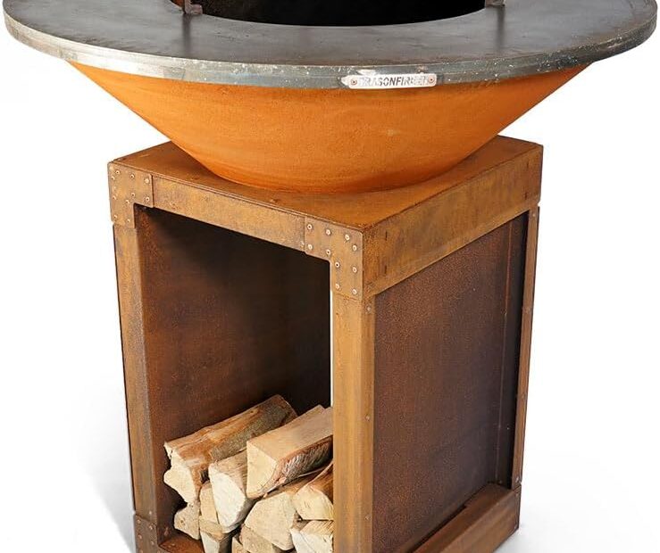 Brasonfire Brasero Plancha Ø 1m — Fabrication française acier corten