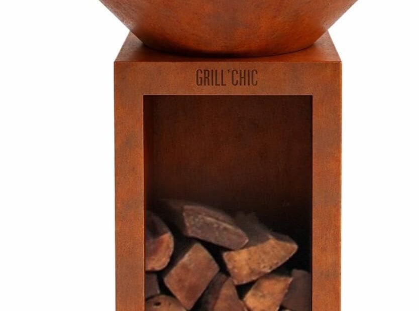 Brasero Grill'Chic - auvergnat corten bois rond