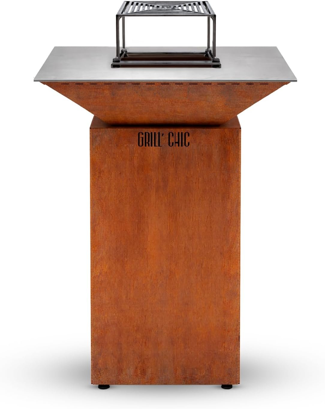 Grill'Chic Pack Privilège Brasero Cévenol Corten Normal Carré 74 cm