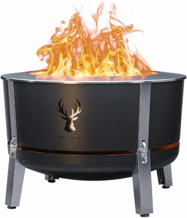 Masuria Alpha 800 SE Inox sans fumée breveté 80cm fabriqué UE