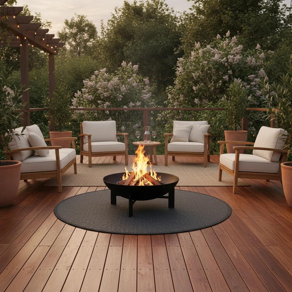 Comment protéger sa terrasse en bois avec un brasero
