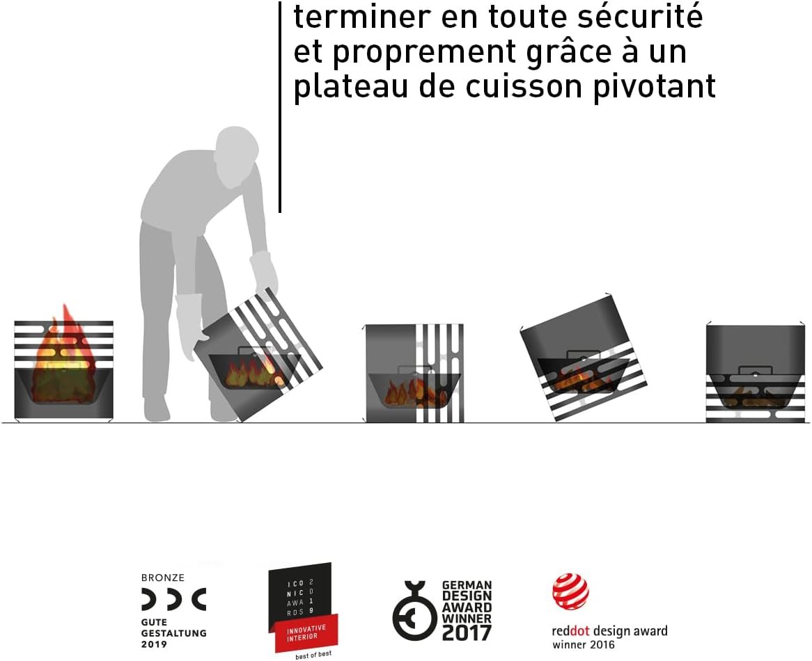 höfats Cube : vue détaillée du foyer