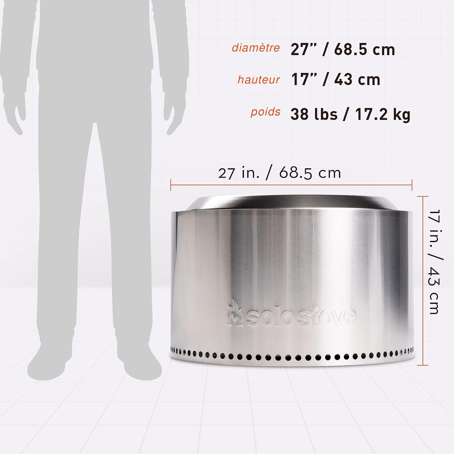 Solo Stove Yukon 2.0 : vue détaillée du foyer